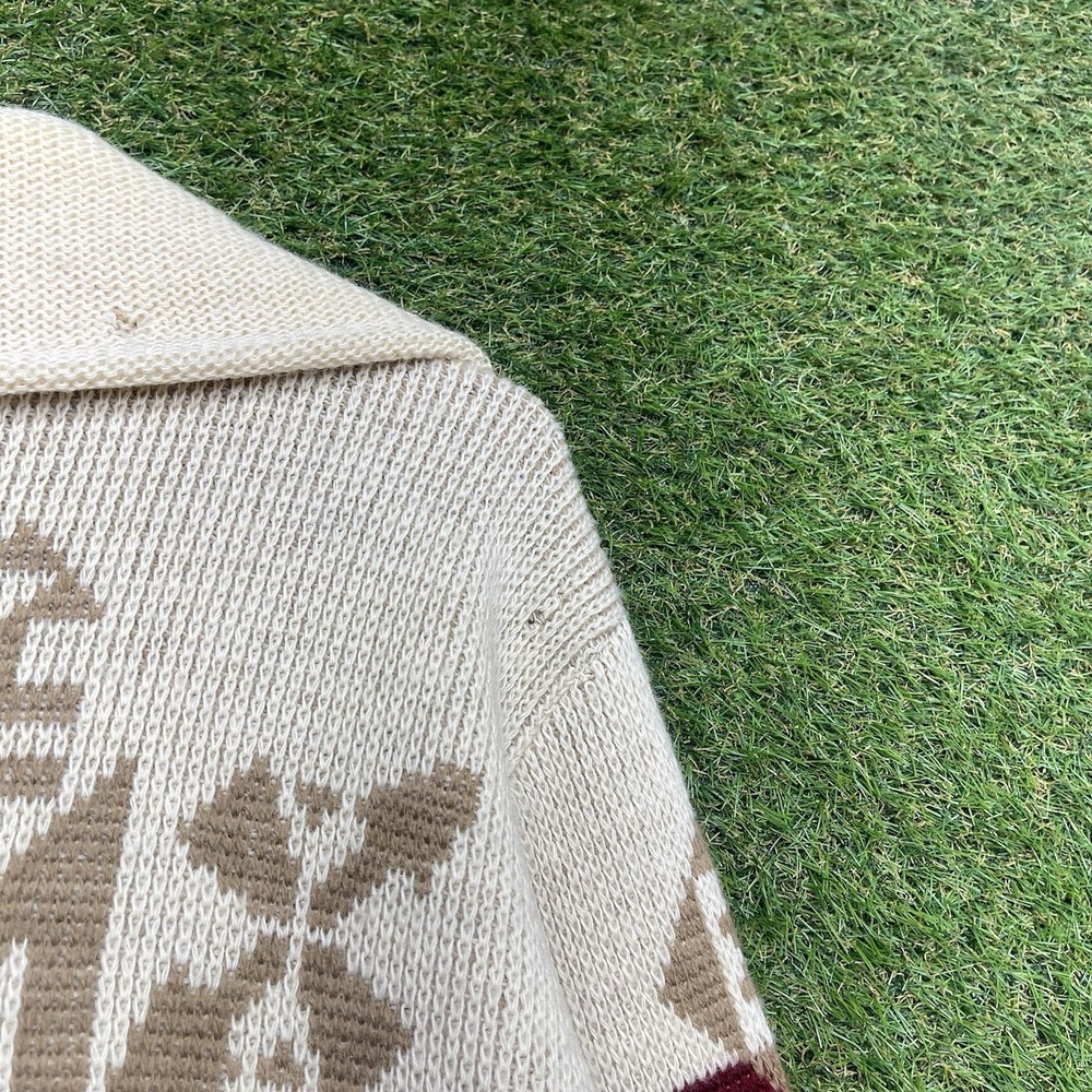 Vintage Pendleton Sweater Mens Small Aztec Cardigan 100% Virgin Wool Original - Picture 14 of 14